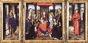 Hans Memling The Virgin and Child with Angels,Saints and Donors oil painting reproduction